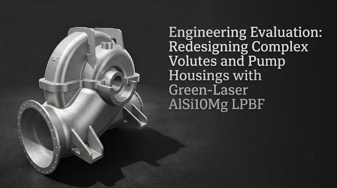 [Case Study] Engineering Evaluation: Redesigning Complex Volutes and Pump Housings with AlSi10Mg LPBF