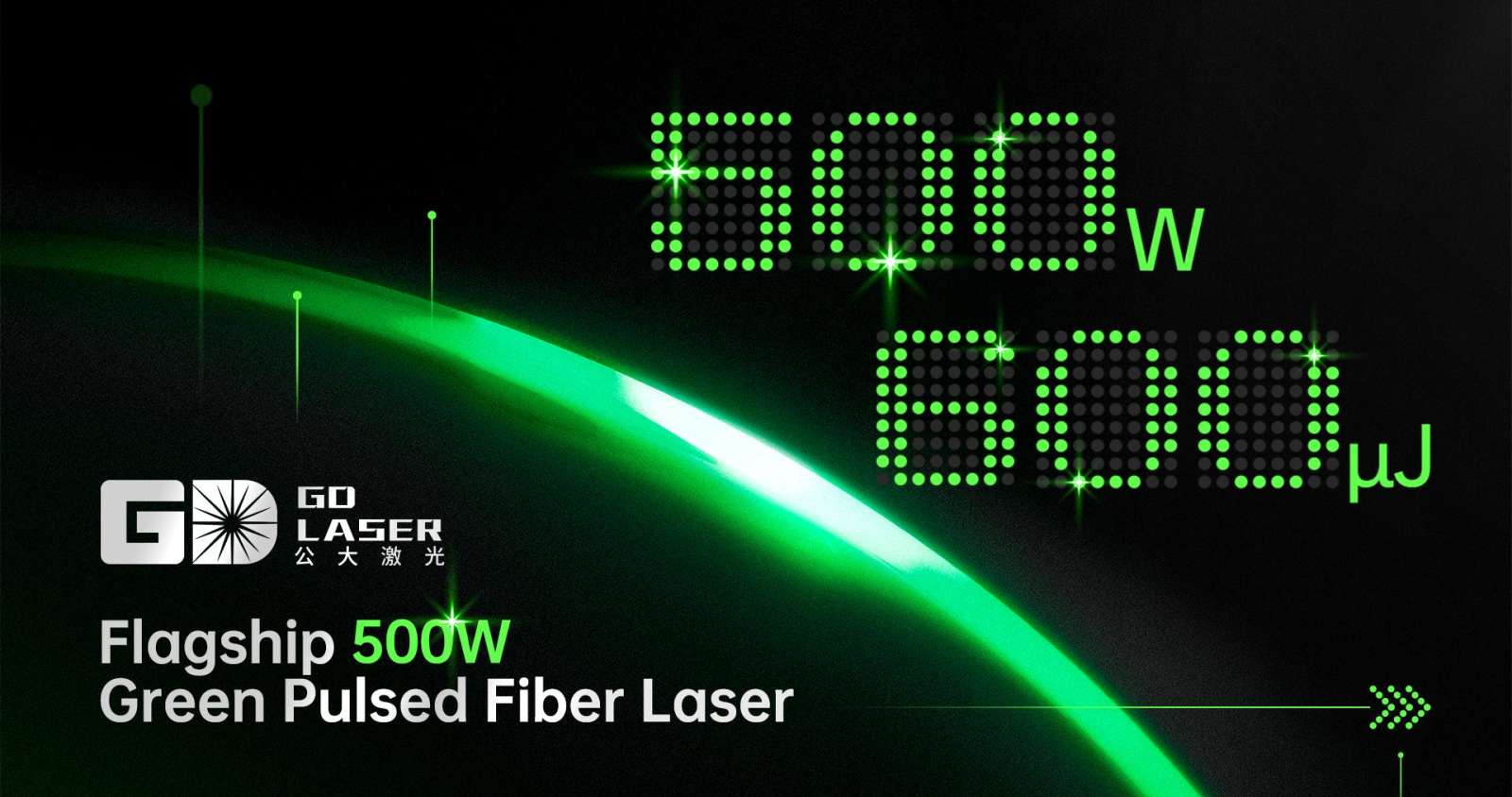 [Technology] Flagship 500W Green Pulsed Fiber Laser —— Featuring 600μJ Single Pulse Energy at MHz-Level Repetition